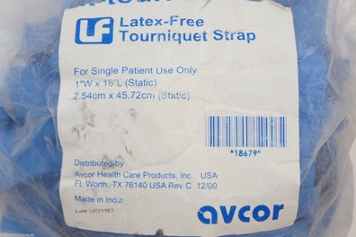 Avcor Latex-Free Tourniquet Strap 1inch x 18inch